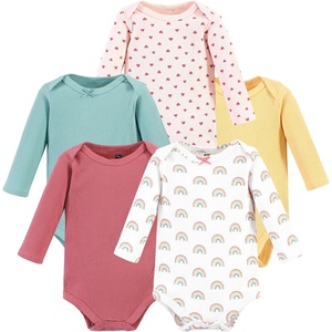 image:imageHudson Baby Unisex Baby Thermal Long Sleeve BodysuitsCreative Rainbows