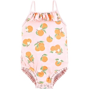 image:imageHudson Baby Unisex Baby and Toddler Swimsuit MermaidCitrus Orange Baby