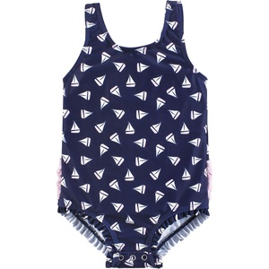 image:imageHudson Baby Unisex Baby and Toddler Swimsuit MermaidNavy Sailboats Baby