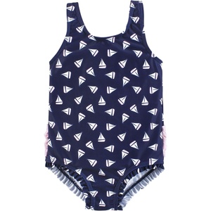 image:imageHudson Baby Unisex Baby and Toddler Swimsuit MermaidNavy Sailboats Toddler