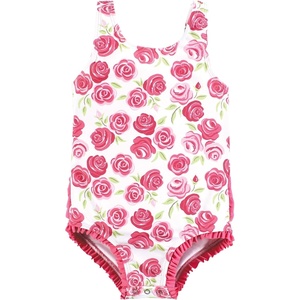 image:imageHudson Baby Unisex Baby and Toddler Swimsuit MermaidPink Roses Baby