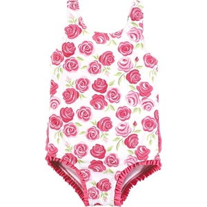 image:imageHudson Baby Unisex Baby and Toddler Swimsuit MermaidPink Roses Toddler