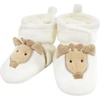 image:imageHudson Baby Baby Animal Fleece Booties 2packGray Elephant Giraffe