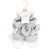 image:imageHudson Baby Baby Animal Fleece Booties 2packGray Elephant Lamb
