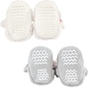 image:imageHudson Baby Baby Animal Fleece Booties 2packGray Elephant Lamb