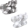 Charcoal Gray White Plaid