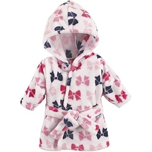 image:imageHudson Baby Girl Plush Animal Face Bathrobe 2Pack Penguin Boho FoxBows Boho Fox