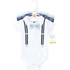 image:imageHudson Baby Unisex Baby Cotton Bodysuits Mommys Little Man Polo 03 Months