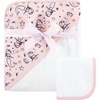 image:imageHudson Baby Unisex Baby Cotton Hooded Towel and Washcloth Little Lamb One SizeMermaid
