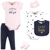 image:imageHudson Baby Unisex Baby Cotton Layette SetGirl Daddy Pink Navy