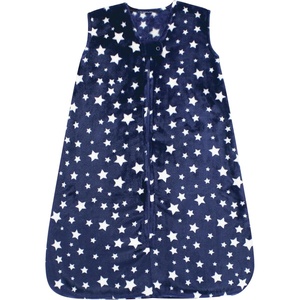 image:imageHudson Baby Unisex Baby Plush Sleeping Bag Sack BlanketNavy Stars Sleeveless
