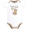 image:imageHudson Baby Cotton Bodysuits Dreamy Teddy 912 Months