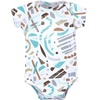 image:imageHudson Baby Cotton Bodysuits Neutral Abstract 912 Months