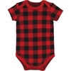 image:imageHudson Baby Unisex Baby Cotton Bodysuits Buffalo Plaid Family 1824 Months