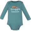 image:imageHudson Baby babyboys Cotton Longsleeve Bodysuits 3packCozy Bear