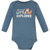 image:imageHudson Baby babyboys Cotton Longsleeve Bodysuits 3packCute Woodland