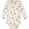 image:imageHudson Baby babyboys Cotton Longsleeve Bodysuits 3packCute Woodland