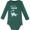 image:imageHudson Baby babyboys Cotton Longsleeve Bodysuits 3packHear Me Roar Dino
