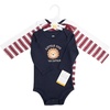 image:imageHudson Baby babyboys Cotton Longsleeve Bodysuits 3packVarsity Lion Cub