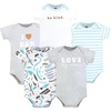 image:imageHudson Baby Cotton Bodysuits Neutral Abstract 912 Months