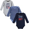 image:imageHudson Baby Unisex Baby Holiday Cotton BodysuitsMommys Little Boy