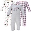 image:imageHudson Baby unisexchild Cotton CoverallsPink Moose