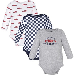 image:imageHudson Baby babyboys Cotton Longsleeve Bodysuits 3packRace Car Crew