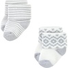 image:imageHudson Baby Baby 8pack Cotton Rich Newborn and Terry SocksAztec 12pack