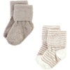 image:imageHudson Baby Baby 8pack Cotton Rich Newborn and Terry SocksBeige Stripe 8 Pack