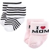 image:imageHudson Baby Baby 8pack Cotton Rich Newborn and Terry SocksMom and Dad Girl Pink Black 12pack