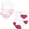 image:imageHudson Baby Baby 8pack Cotton Rich Newborn and Terry SocksMom and Dad Girl Pink Black 12pack