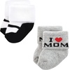 image:imageHudson Baby Baby 8pack Cotton Rich Newborn and Terry SocksMom and Dad Girl Red Black 12pack