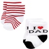 image:imageHudson Baby Baby 8pack Cotton Rich Newborn and Terry SocksMom and Dad Girl Red Black 12pack