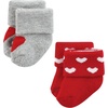 image:imageHudson Baby Baby 8pack Cotton Rich Newborn and Terry SocksMom and Dad Girl Red Black 12pack