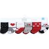 image:imageHudson Baby Baby 8pack Cotton Rich Newborn and Terry SocksMom and Dad Girl Red Black 12pack
