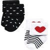 image:imageHudson Baby Baby 8pack Cotton Rich Newborn and Terry SocksMom and Dad Girl Red Black 12pack