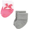 image:imageHudson Baby Baby 8pack Cotton Rich Newborn and Terry SocksPink Love