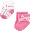 image:imageHudson Baby Baby 8pack Cotton Rich Newborn and Terry SocksPink Love