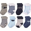 image:imageHudson Baby Baby 8pack Cotton Rich Newborn and Terry SocksAviator