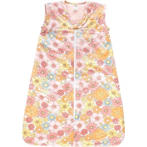 image:imageHudson Baby Infant Girls Long Sleeve Plush Faux Fur Sleeping Bag Wearable BlanketPeace Love Flowers