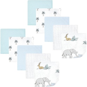 image:imageHudson Baby Unisex Baby Flannel Cotton Poly Washcloths Teddy Bears 12 Pack One SizeBoy Safari World 10pack