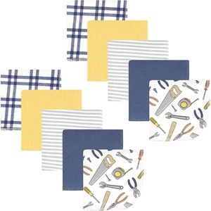 image:imageHudson Baby Unisex Baby Flannel Cotton Poly Washcloths Teddy Bears 12 Pack One SizeConstruction Work 10pk