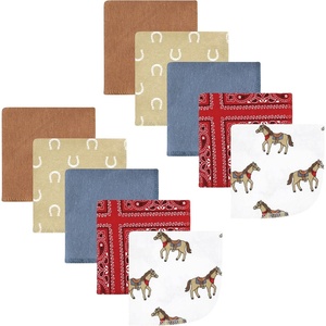 image:imageHudson Baby Unisex Baby Flannel Cotton Poly Washcloths Teddy Bears 12 Pack One SizeCowboy 10 Pack