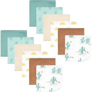 image:imageHudson Baby Unisex Baby Flannel Cotton Poly Washcloths Teddy Bears 12 Pack One SizeDesert Cactus 12 Pack