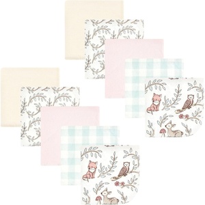 image:imageHudson Baby Unisex Baby Flannel Cotton Poly Washcloths Teddy Bears 12 Pack One SizeGirl Woodland Pals 10pk