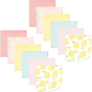 image:imageHudson Baby Unisex Baby Flannel Cotton Poly Washcloths Teddy Bears 12 Pack One SizeLemon Daisy 12 Pack