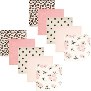 image:imageHudson Baby Unisex Baby Flannel Cotton Poly Washcloths Teddy Bears 12 Pack One SizeNeutral Pink Floral 10 Pack