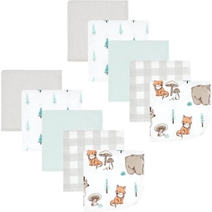 image:imageHudson Baby Unisex Baby Flannel Cotton Poly Washcloths Teddy Bears 12 Pack One SizeNeutral Woodland Pals 10pk