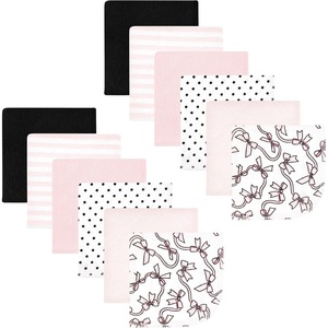 image:imageHudson Baby Unisex Baby Flannel Cotton Poly Washcloths Teddy Bears 12 Pack One SizePink Bows 12 Pack