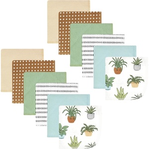 image:imageHudson Baby Unisex Baby Flannel Cotton Poly Washcloths Teddy Bears 12 Pack One SizePlants 12 Pack